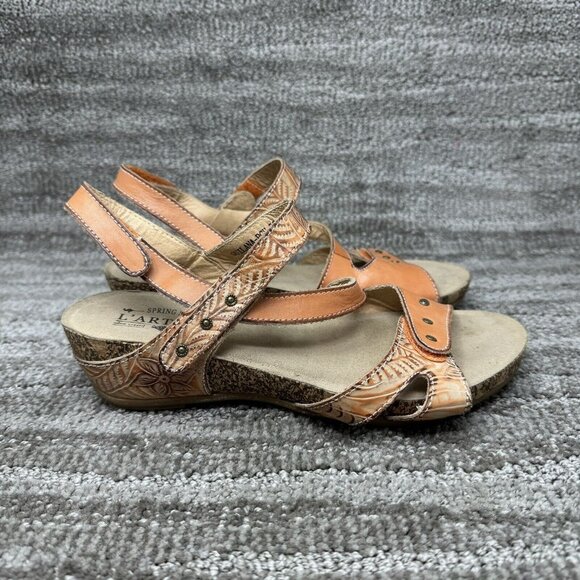 L'Artiste By Spring Step Sandals Women's Size US 7.5 EU 38 Quilana Orange - Picture 1 of 8
